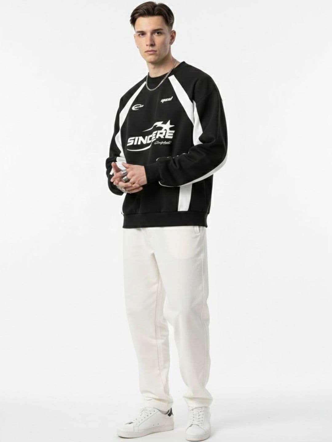 AVEJO Men Colourblocked Sweatshirt - view 1