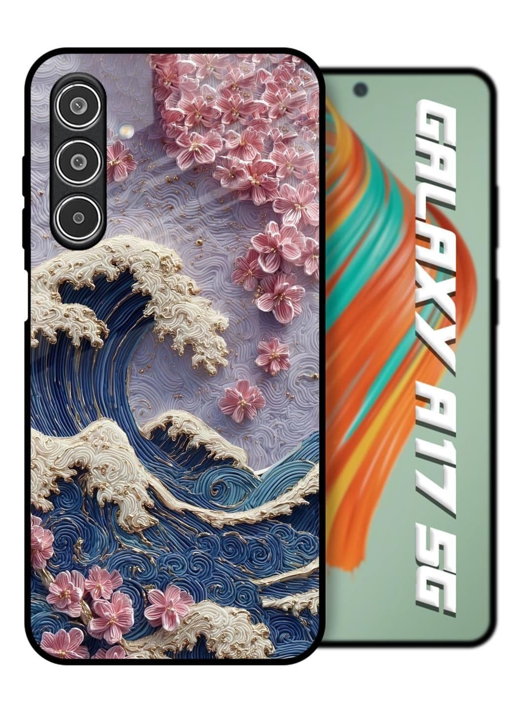 QRIOH Floral Printed Samsung Galaxy A17 5G Back Case Mobile Accessories - view 1