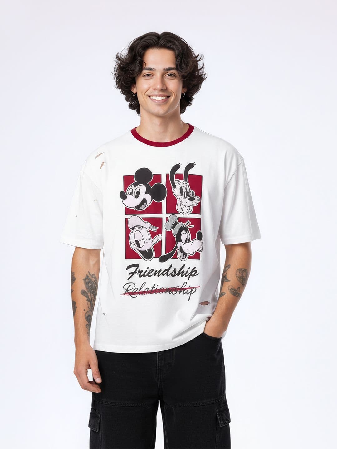 Kook N Keech Humor & Comic Printed Pure Cotton Oversized T-shirt - view 1