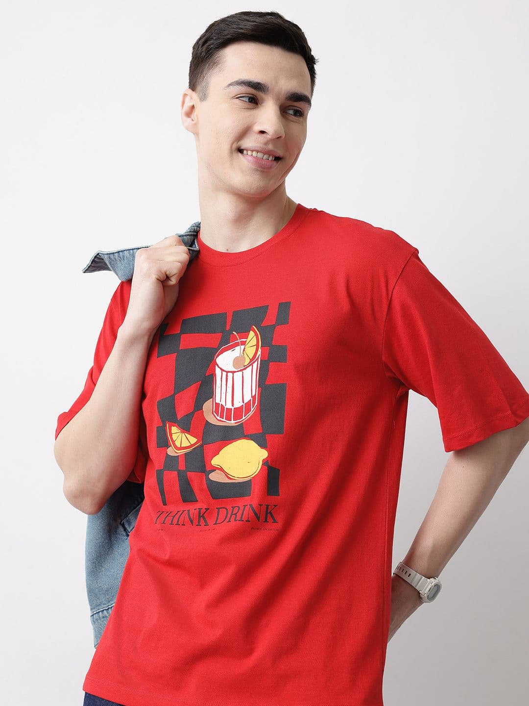Mast & Harbour Graphic Printed Pure Cotton T-shirt - view 1