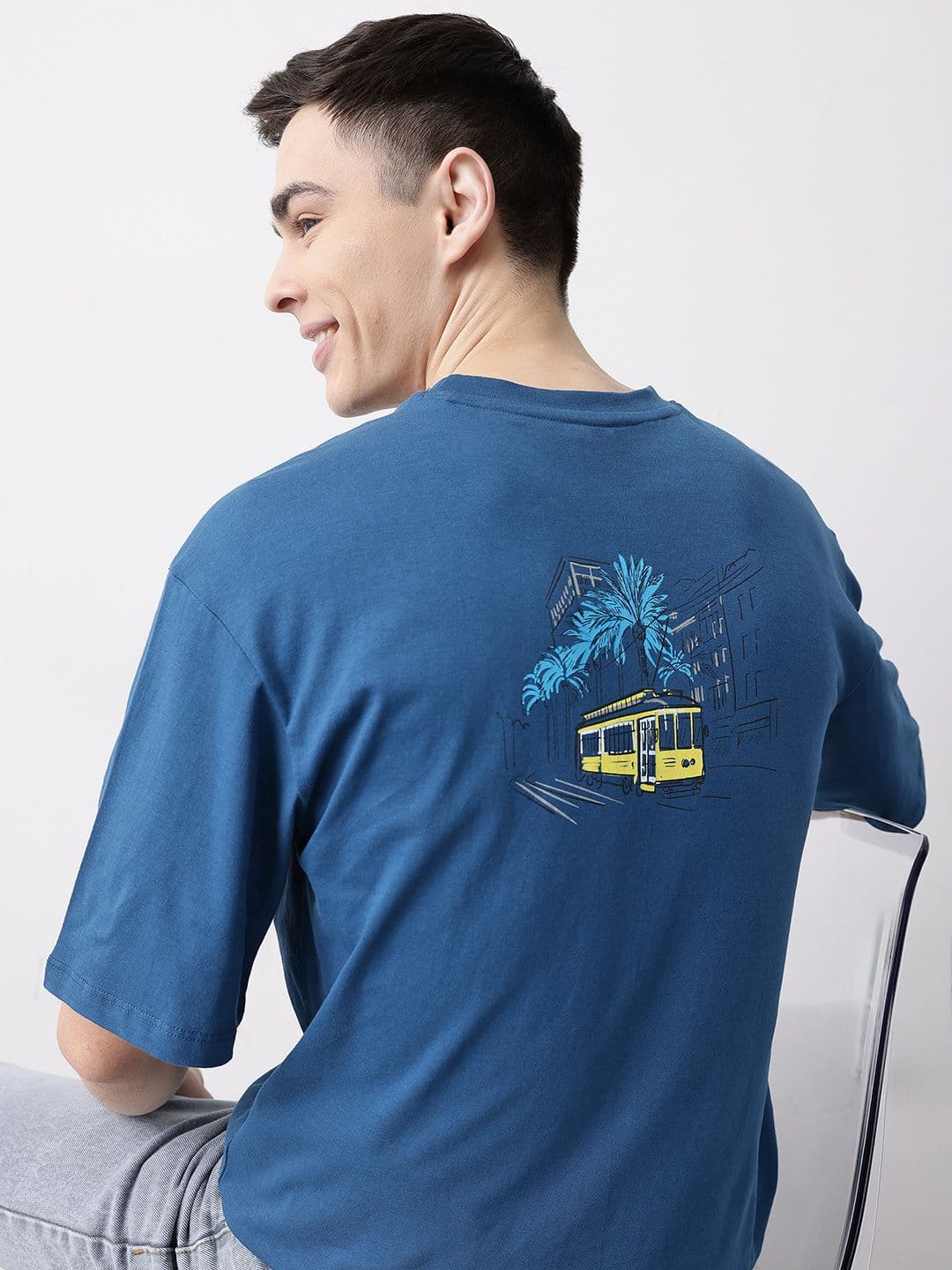 Mast & Harbour Graphic Printed Pure Cotton T-shirt - view 1