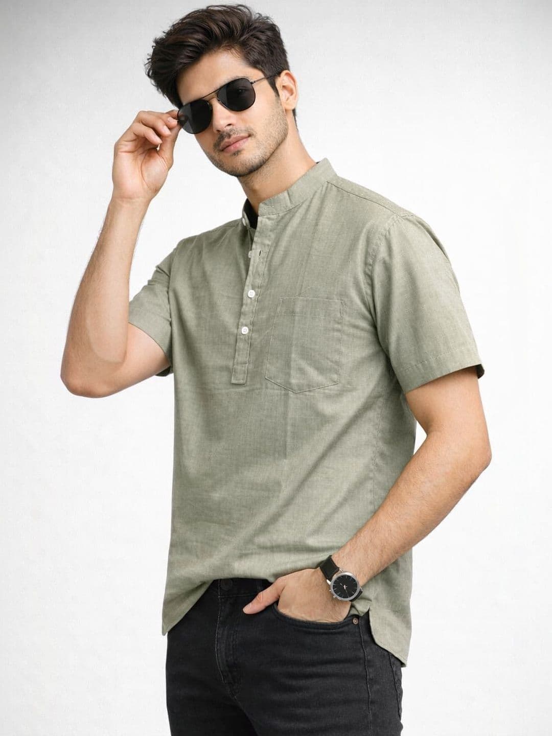 DYMORA Men Classic Casual Shirt - view 1