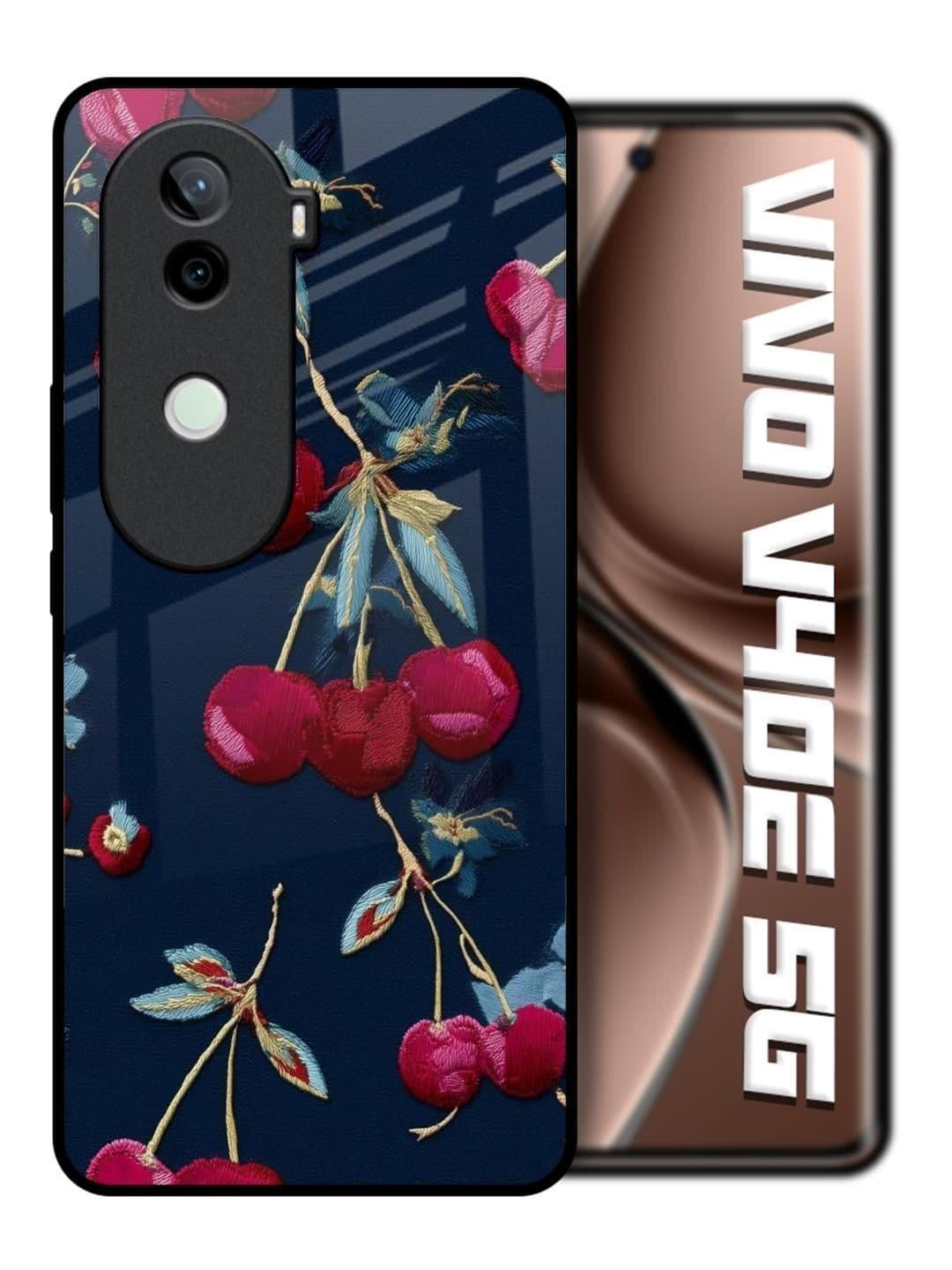 QRIOH Floral Printed Vivo V40e 5G Back Case Mobile Accessories - view 1