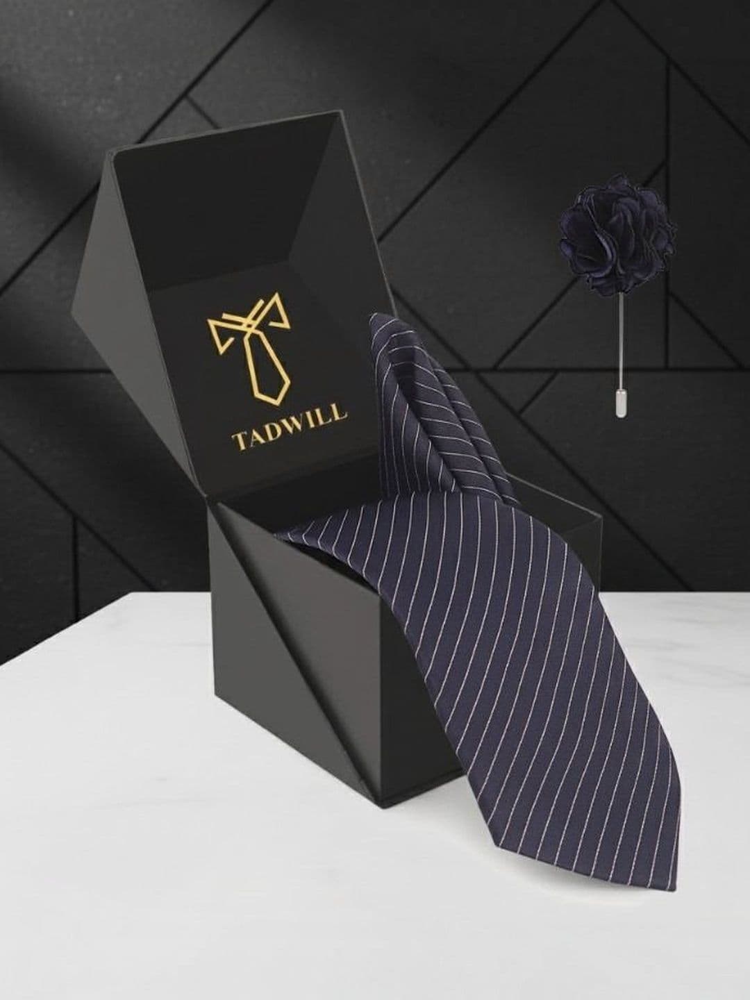 TADWILL Men Striped Broad Tie - view 1