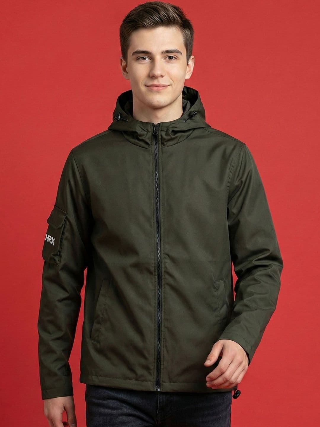 HRX by Hrithik Roshan Men Brand Logo Lightweight Training or Gym Sporty Jacket - view 1