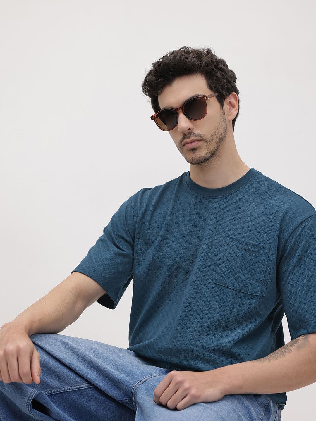 The Roadster Life Co. Textured Relaxed Fit T-shirt - view 1