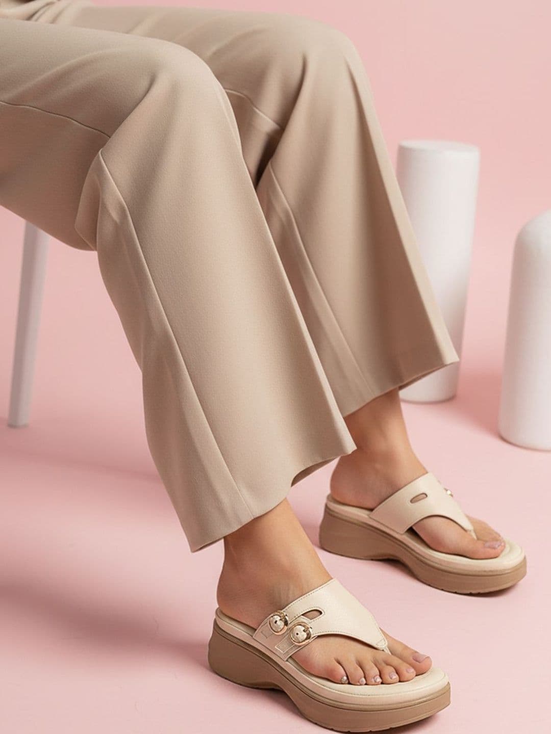The Roadster Lifestyle Co Women Round Toe Wedge Heels - view 1