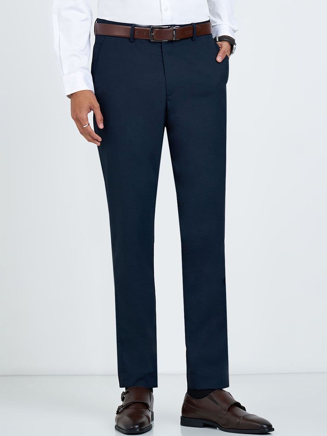 Peregrine by Pantaloons Men Slim Fit Trousers - view 1