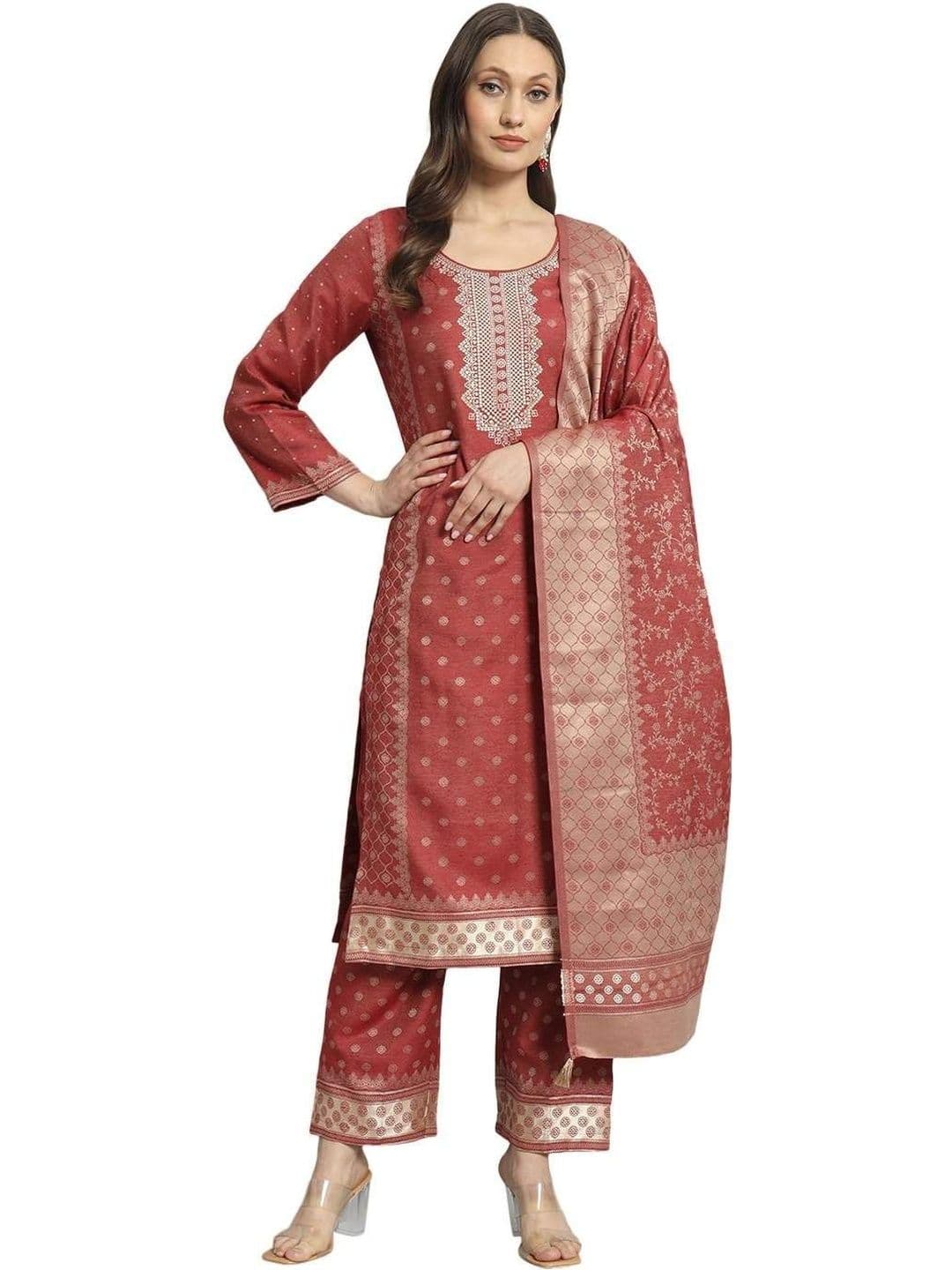 AFSA Unstitched Dress Material - view 1