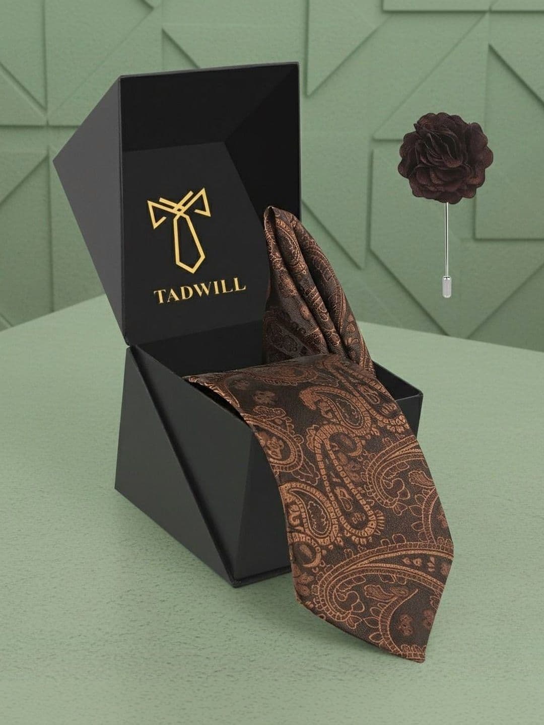 TADWILL Men Woven Design Broad Tie - view 1