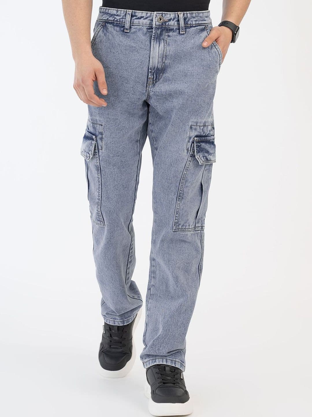 Red Tape Men Straight Fit Mid-Rise Light Fade Jeans - view 1
