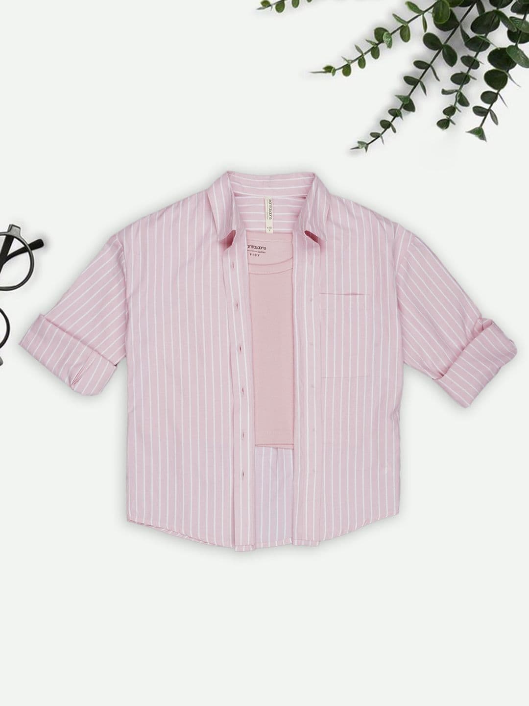 Pantaloons Junior Striped Cotton Top - view 1