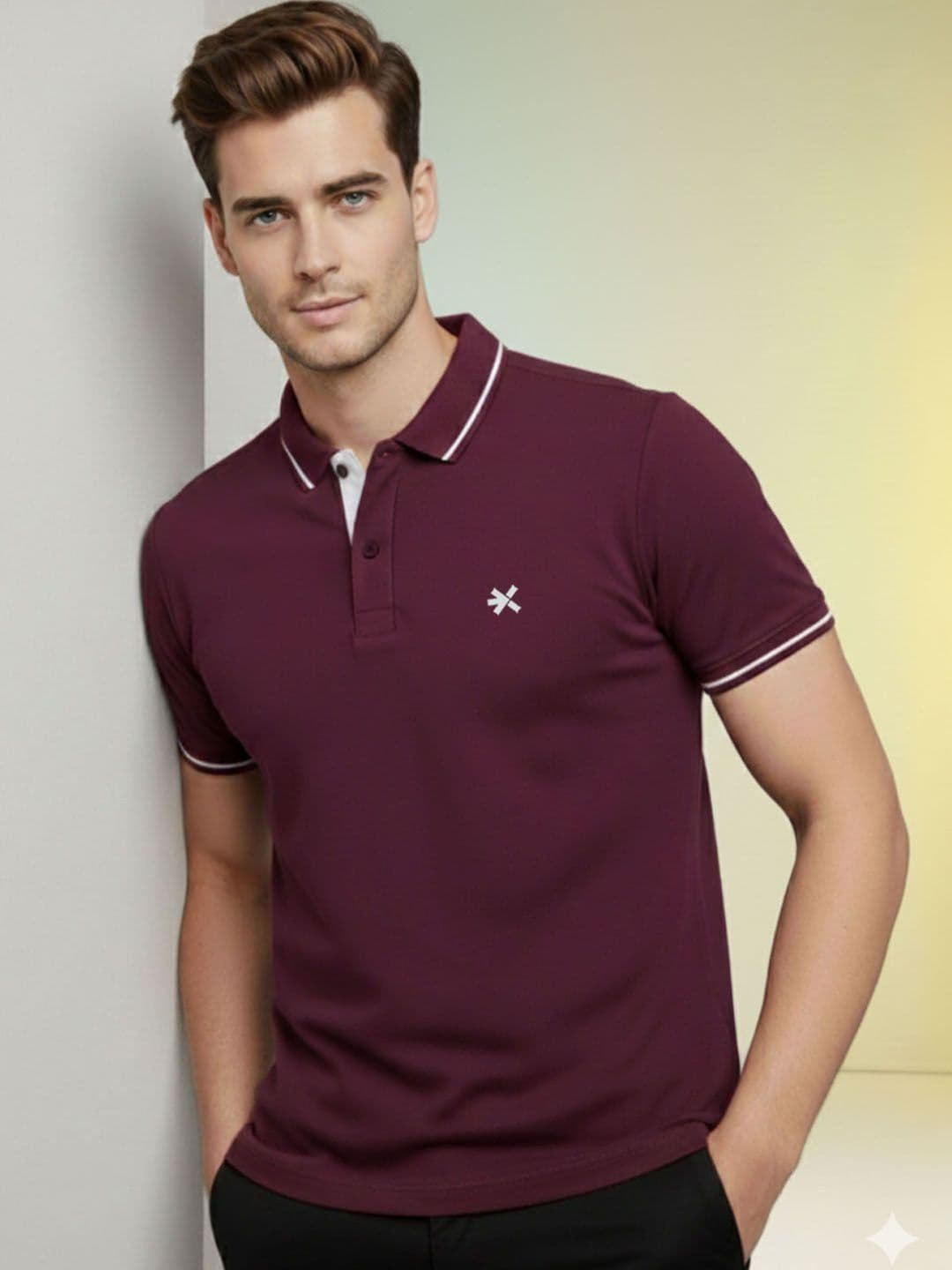 HRX by Hrithik Roshan Men Polo Collar T-shirt - view 1
