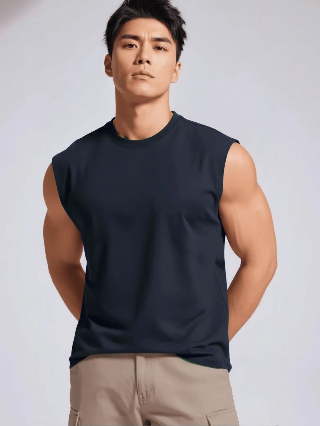 JUARI BE A GENTLEMAN Cotton Gym Vest - view 1