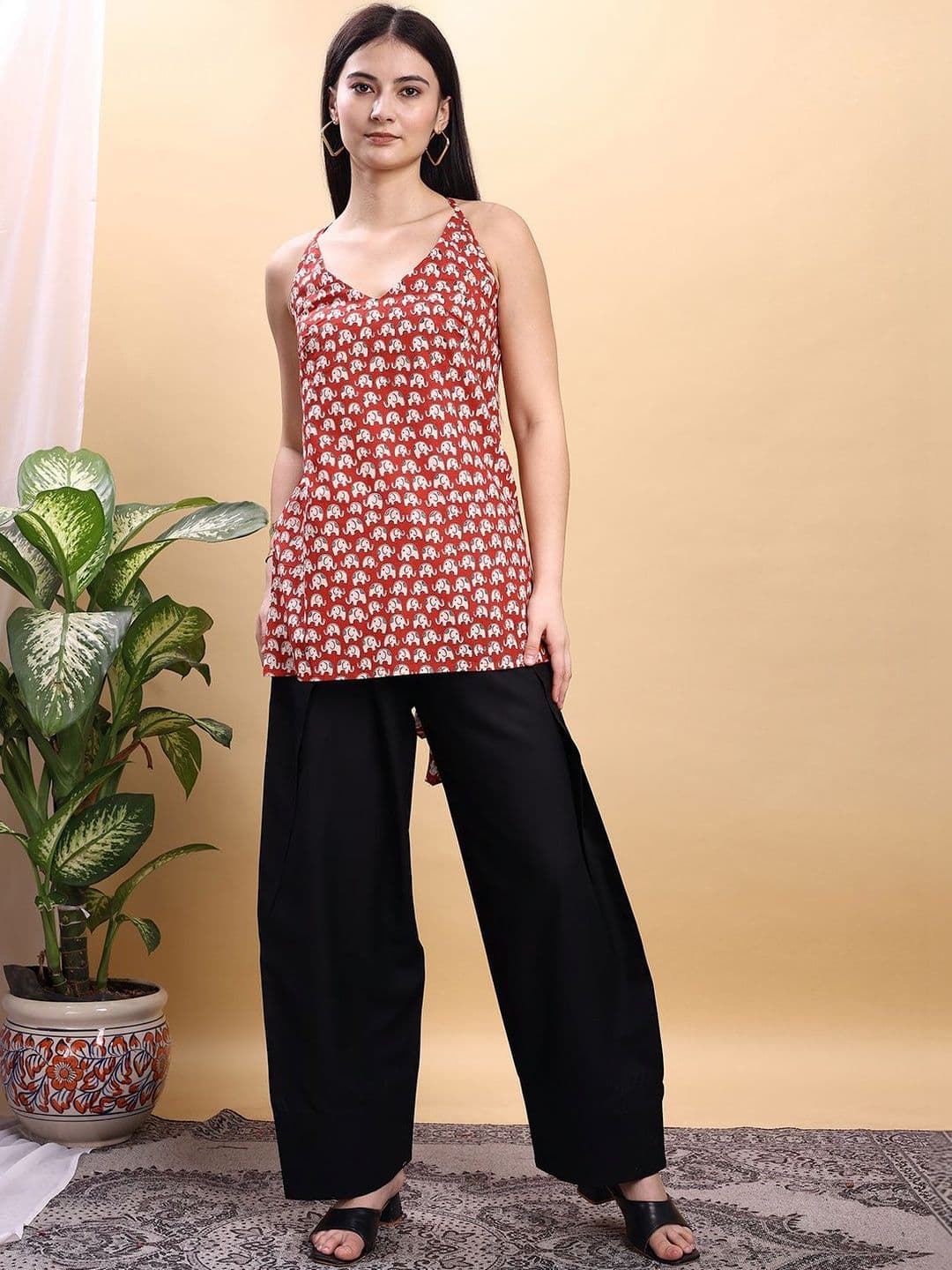 Tikhi Imli Women Straight Fit Viscose Rayon Salwar - view 1