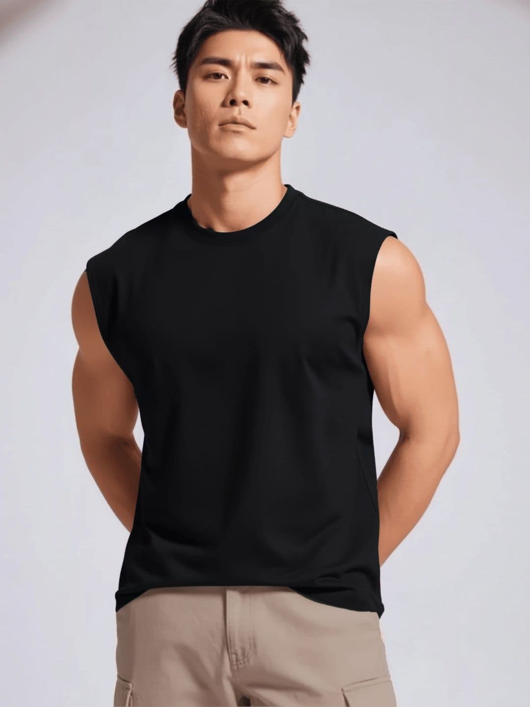 JUARI BE A GENTLEMAN Cotton Gym Vest - view 1