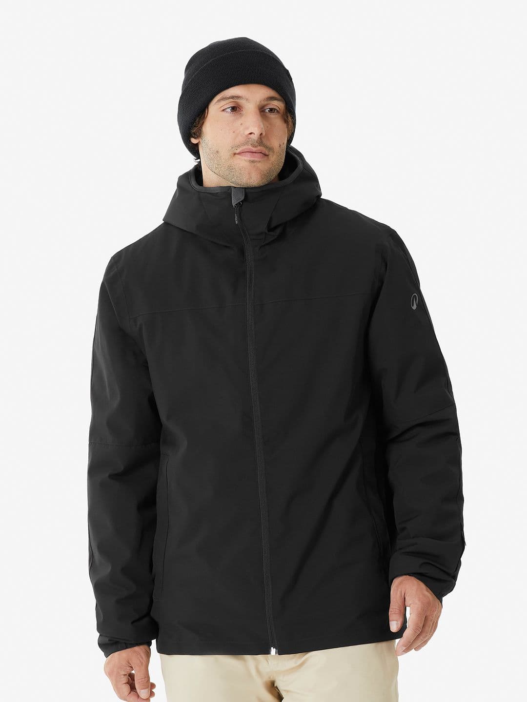 Decathlon Wedze - Men Black SNB 100 Waterproof Winter Jackets - view 1