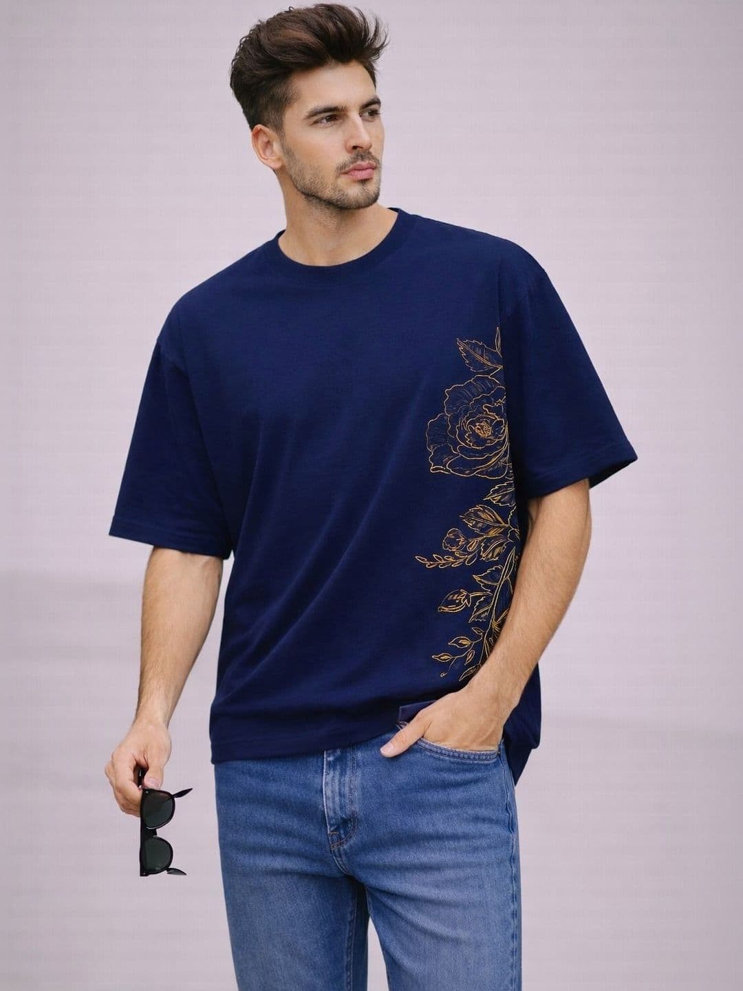 Moda Rapido Men Floral Printed T-shirt - view 1