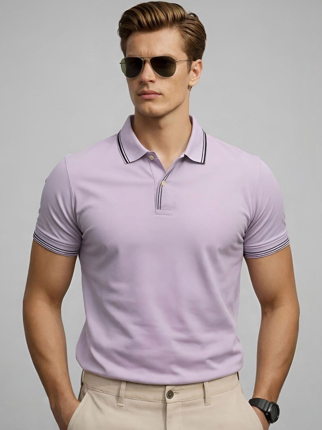 ADRO Men Polo Collar T-shirt - view 1