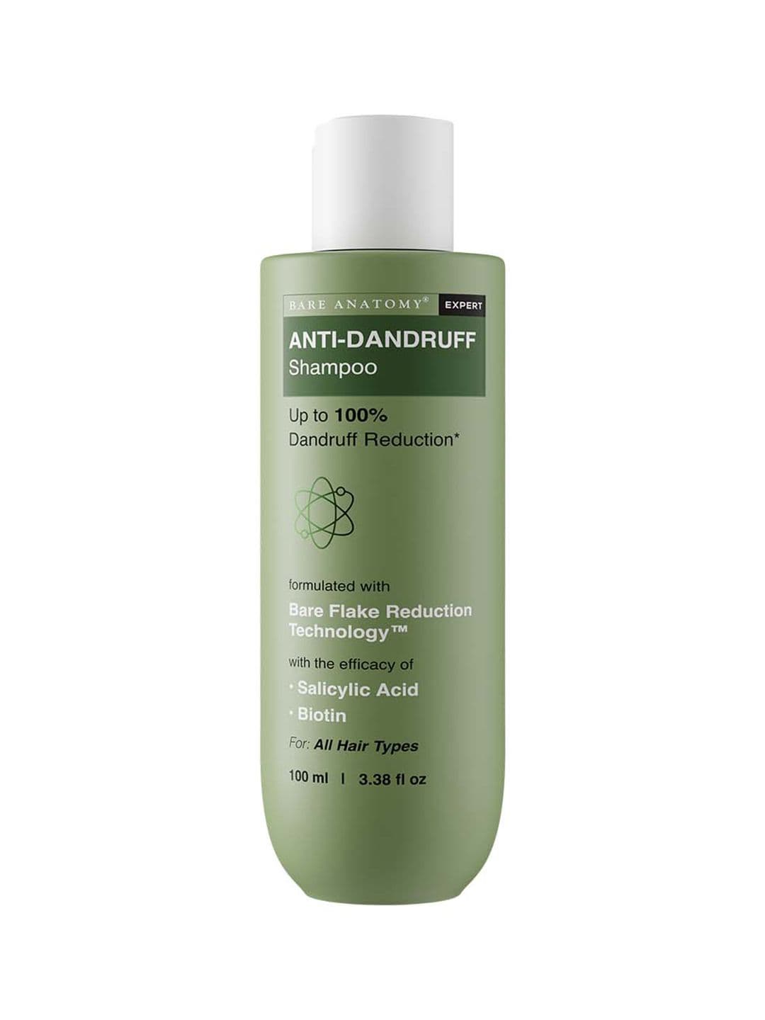 Bare Anatomy Anti-Dandruff Shampoo with Salicylic Acid + Biotin & Menthol 100ml - view 1