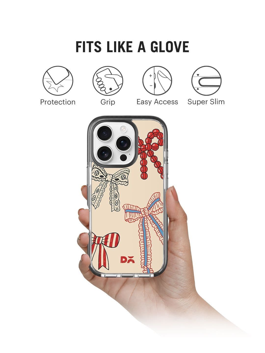 DailyObjects The Ribbon Rhapsody Stride 3.0 Case Cover For iPhone 16 Pro - view 1