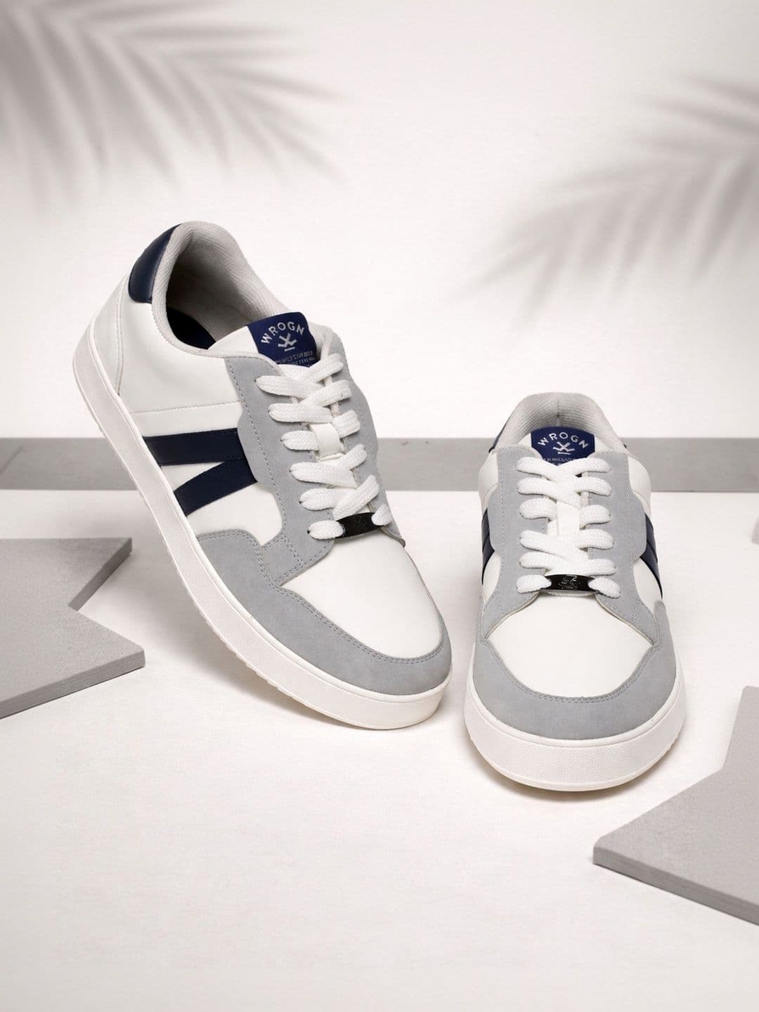 WROGN Men Colourblocked PU Sneakers - view 1