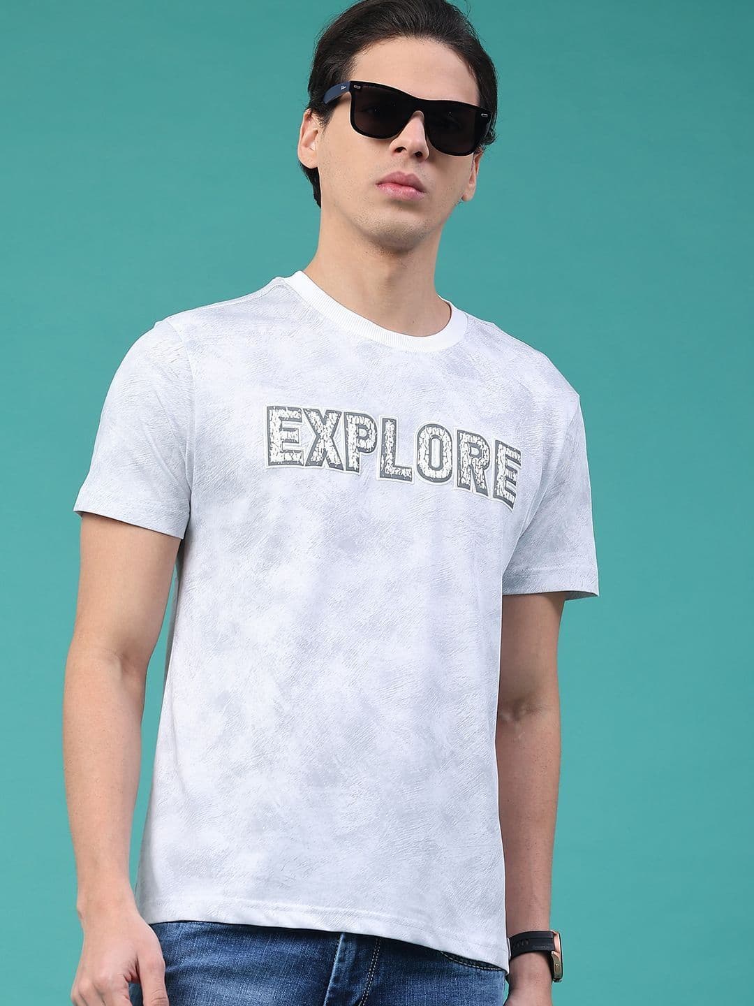 V-Mart Men Typography Printed T-shirt - view 1