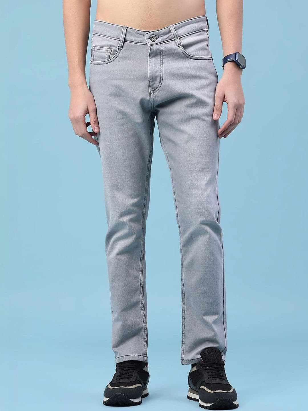 V-Mart Men Regular Fit Mid-Rise Stretchable Jeans - view 1