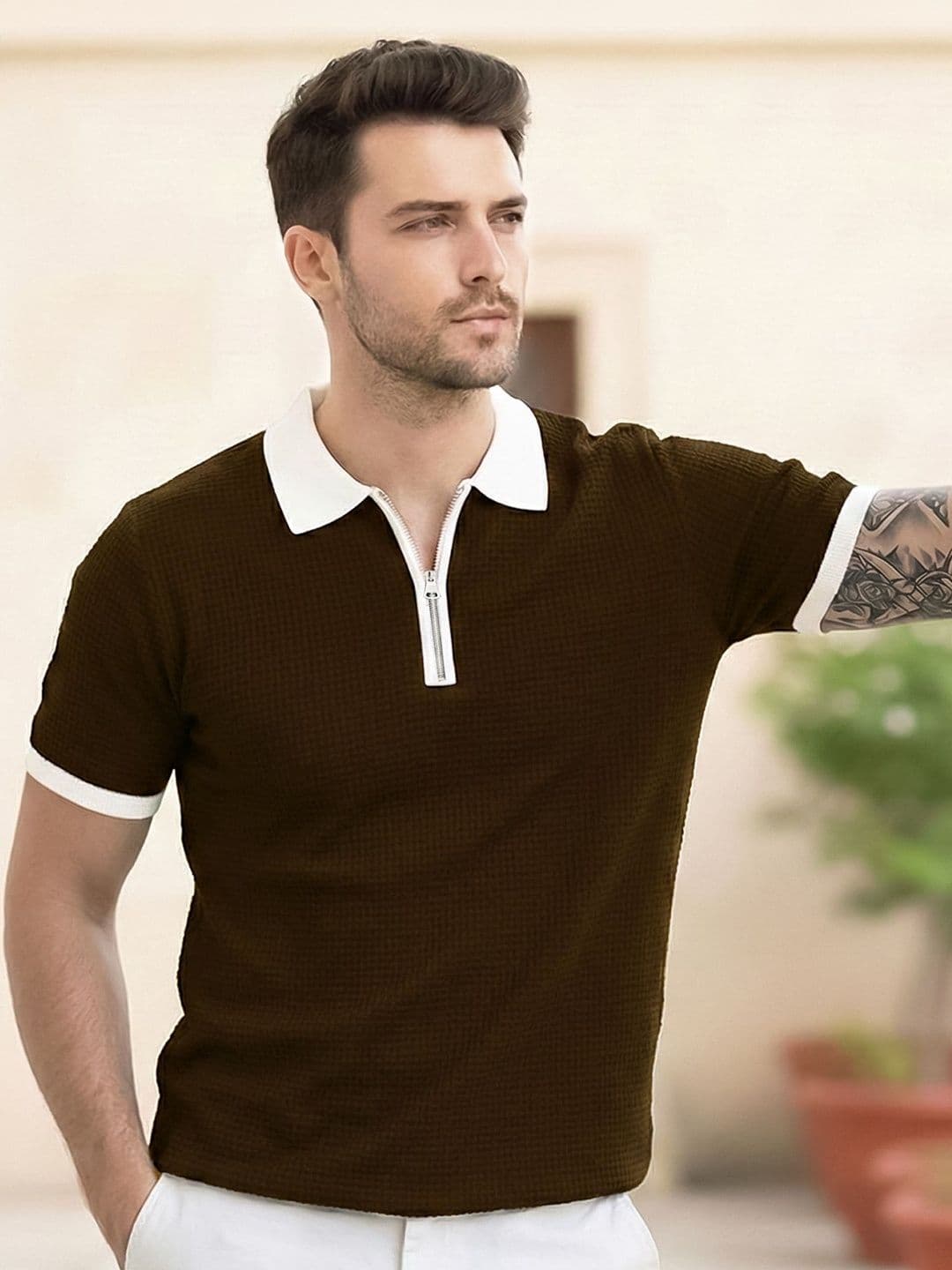 AUSK Men Polo Collar T-shirt - view 1