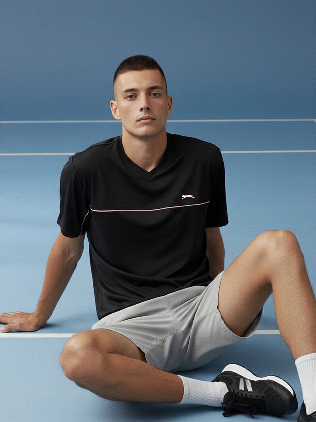 Slazenger V-Neck Relaxed Fit Sports T-shirt - view 1