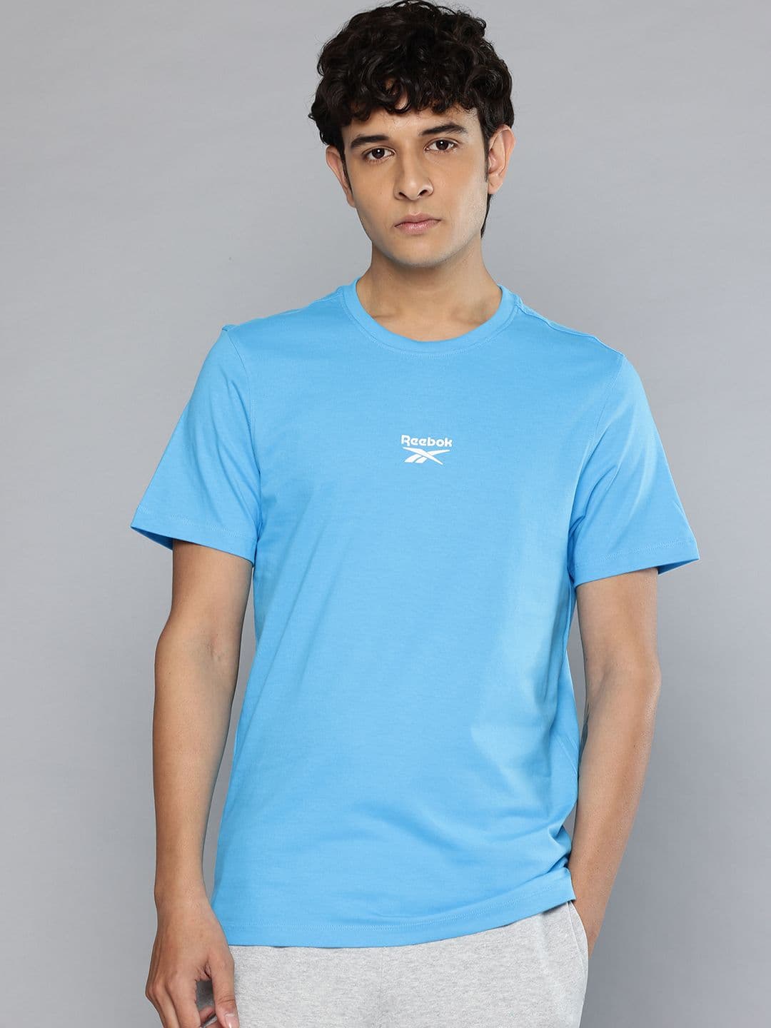 Reebok Brand Logo Detail Pure Cotton T-shirt - view 1