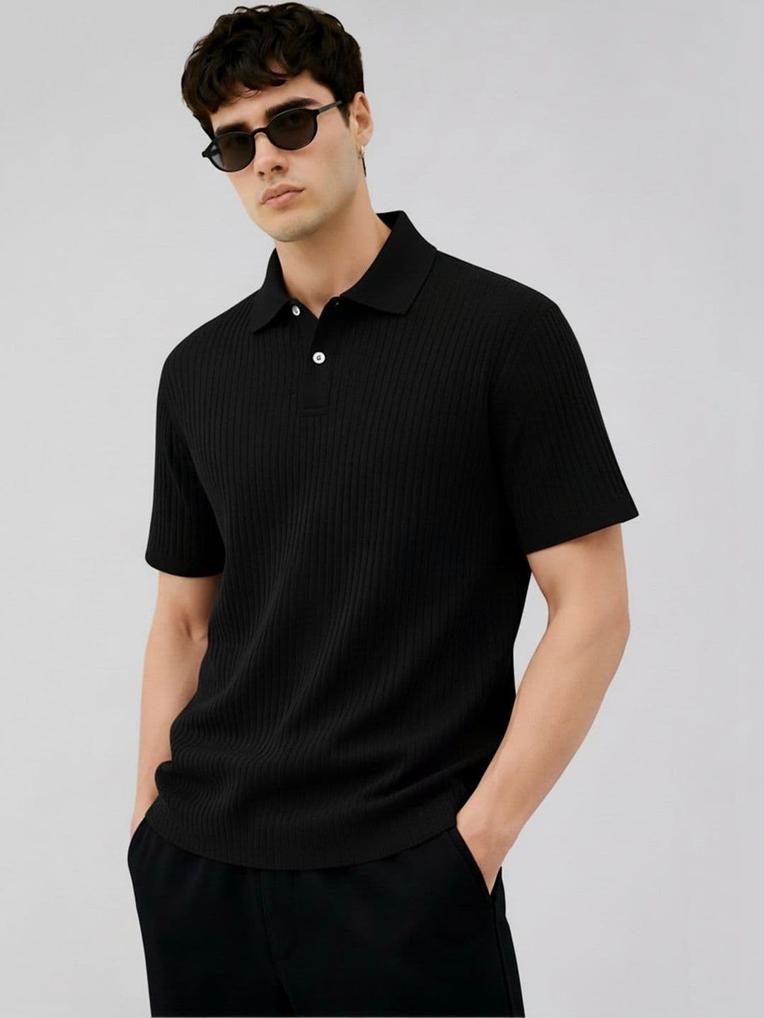 Fashion And Youth Men Polo Collar T-shirt - view 1
