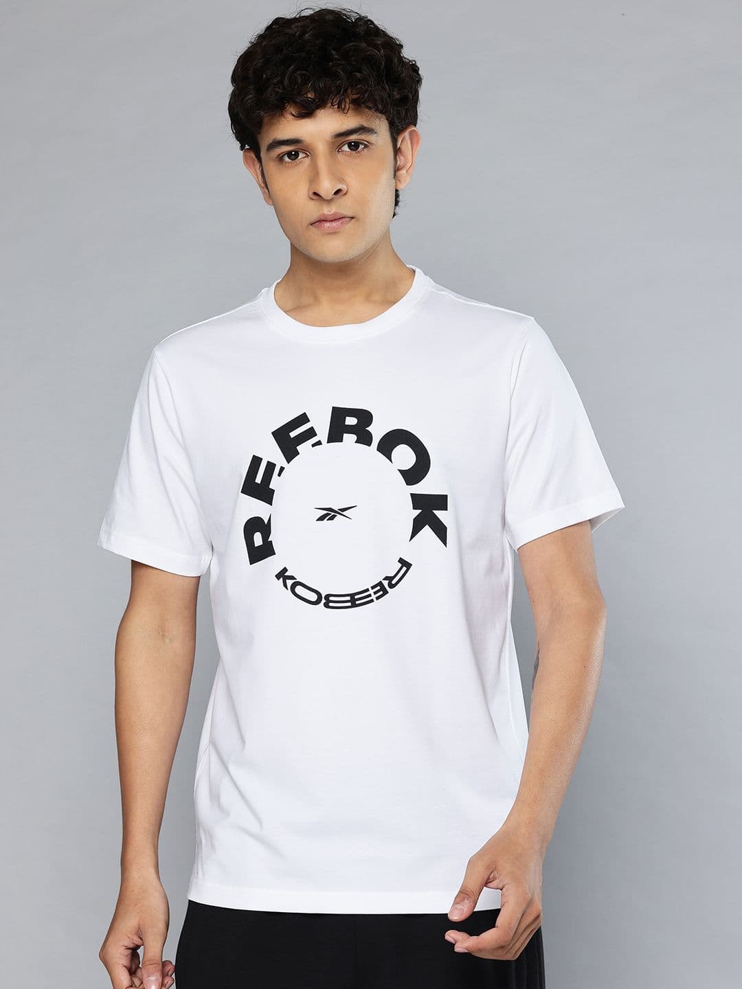 Reebok All Round Comfort Brand Logo Printed T-shirt - view 1