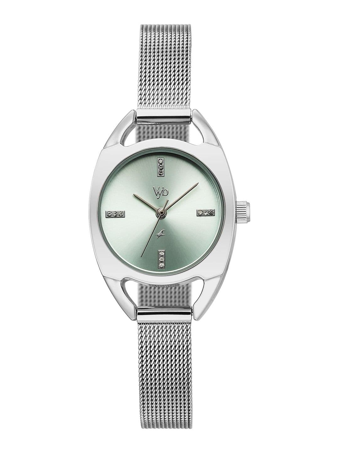 Fastrack Girls Vyb Spotlight Quartz Analog Light Blue Dial Watch - FV60129SM01W - view 1