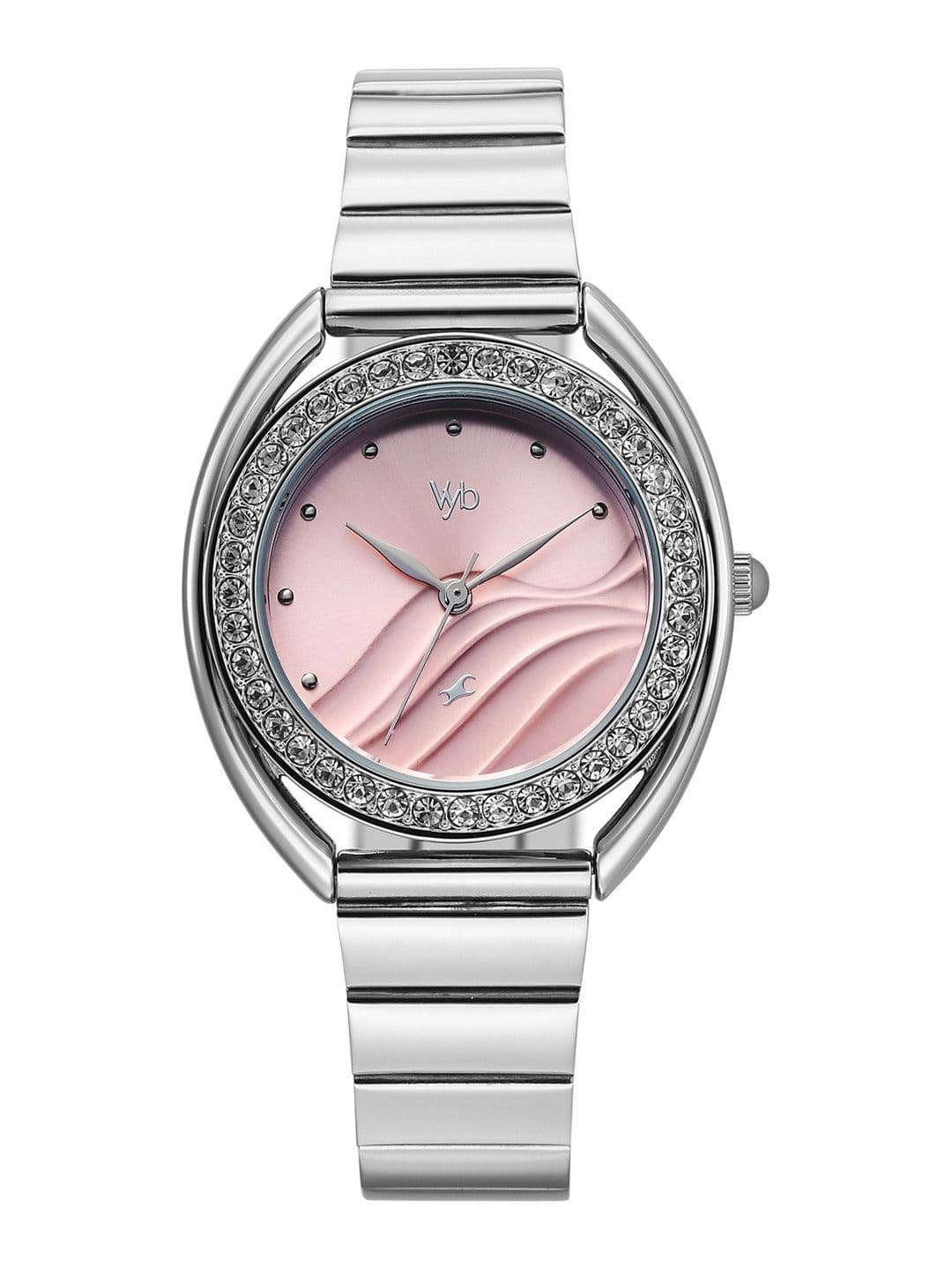 Fastrack Girls Vyb Eclipse Quartz Analog Pink Dial Watch - FV60123SM01W - view 1