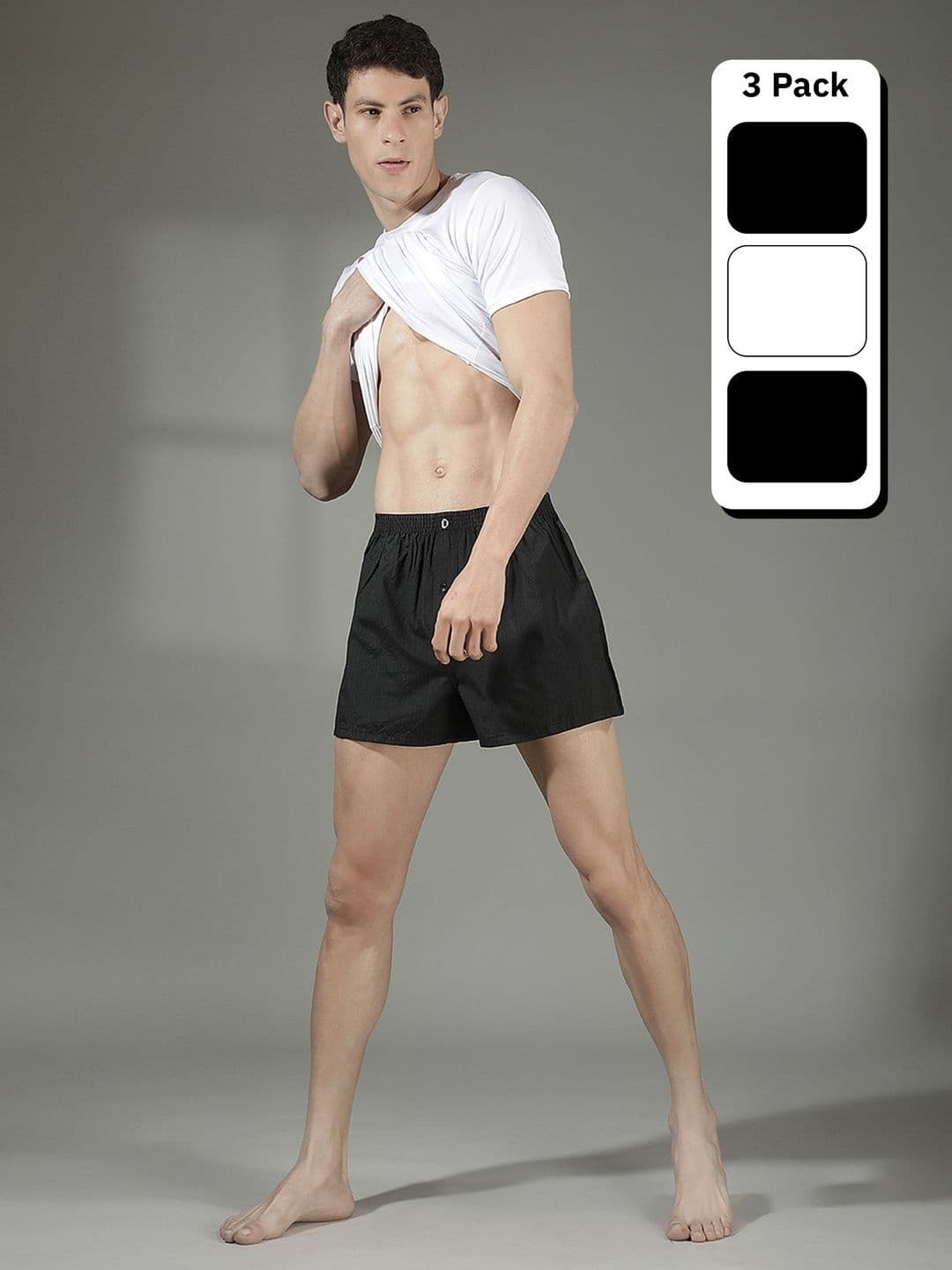 Dollar Pack of 3 Mid-Rise Boxers - view 1
