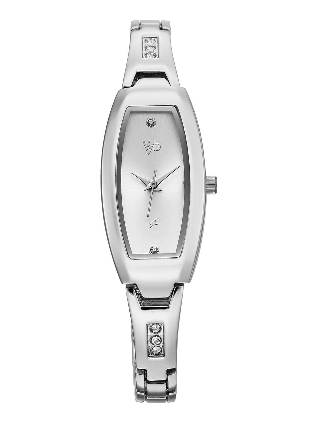 Fastrack Girls Vyb Manifester Quartz Analog Silver Dial Watch - FV60113SM01W - view 1