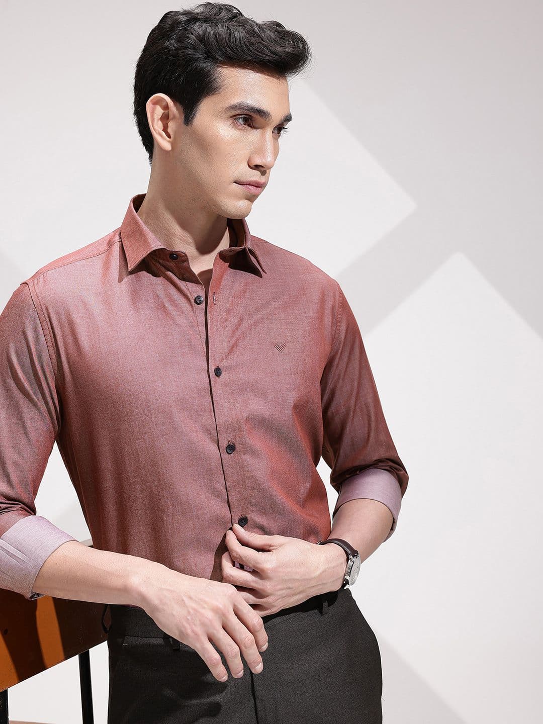 INVICTUS Pure Cotton Urban Slim Fit Formal Shirt - view 1