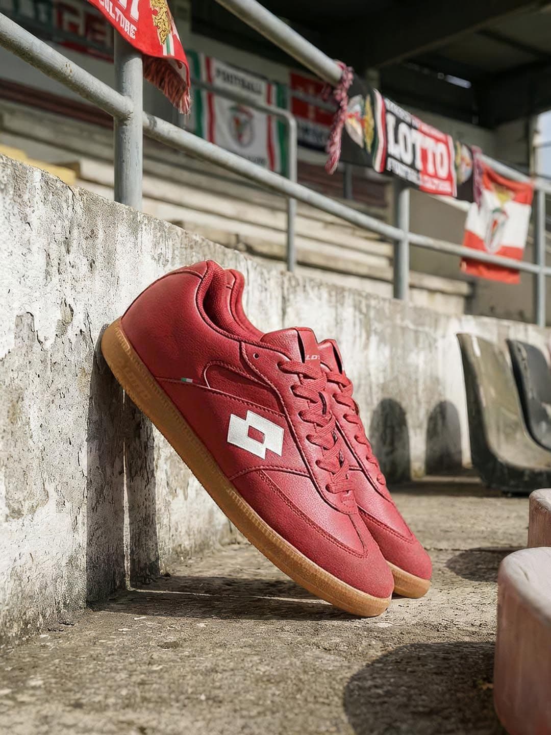 Lotto Men Mavin Court Red Sneakers - view 1