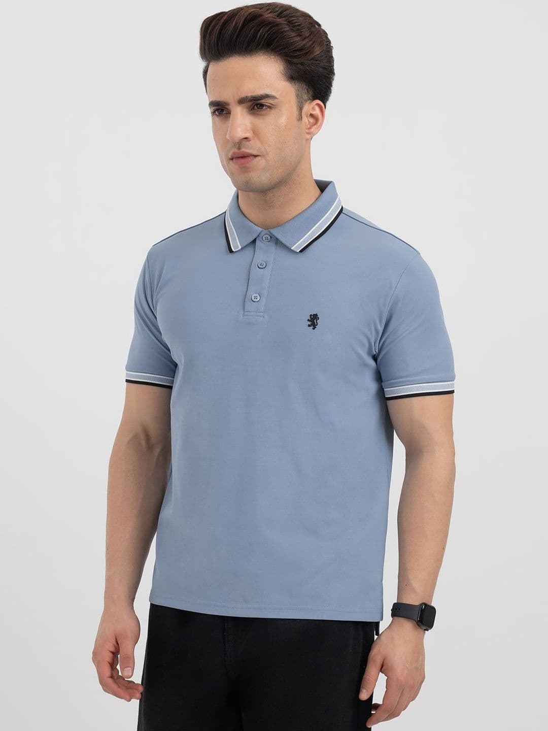 Red Tape Men Brand Logo Polo Collar T-shirt - view 1
