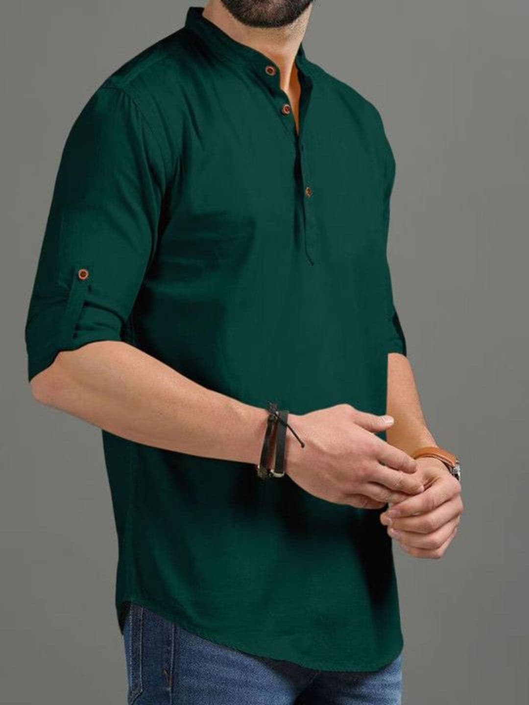 PRINTCULTR Men Pathani Kurta - view 1