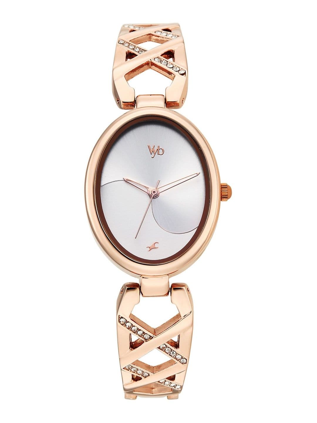 Fastrack Girls Vyb Charmer Quartz Analog Silver Dial Watch - FV60126WM01W - view 1