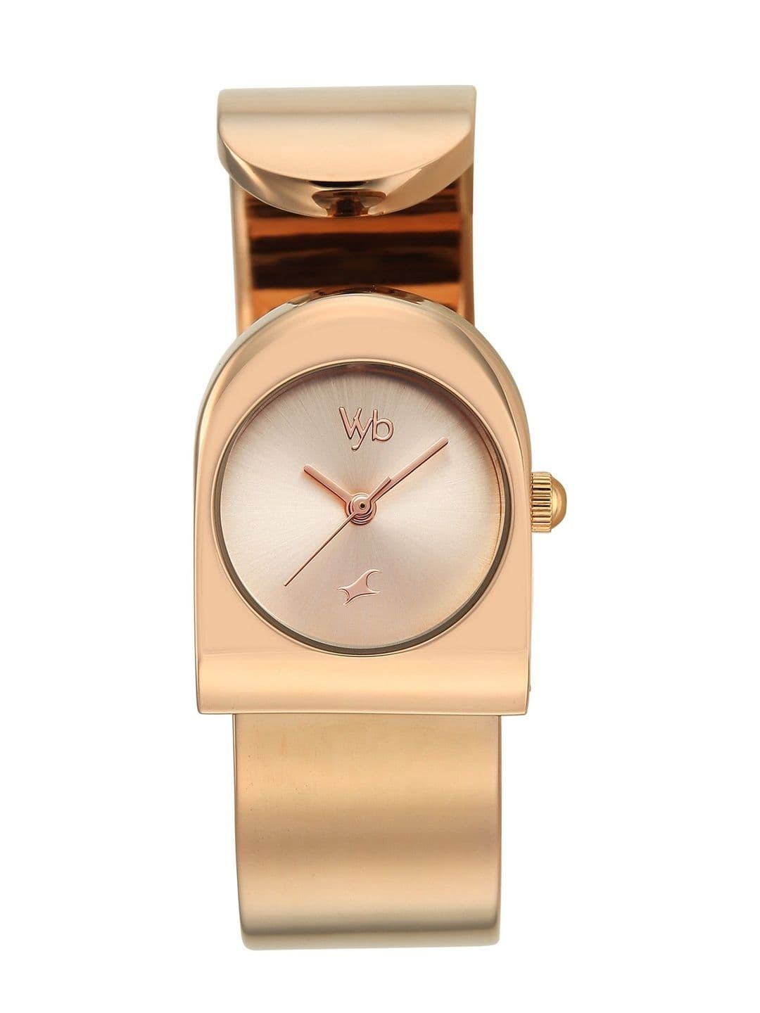 Fastrack Girls Vyb Striker Quartz Analog Rose Gold Dial Watch - FV60130WM01W - view 1