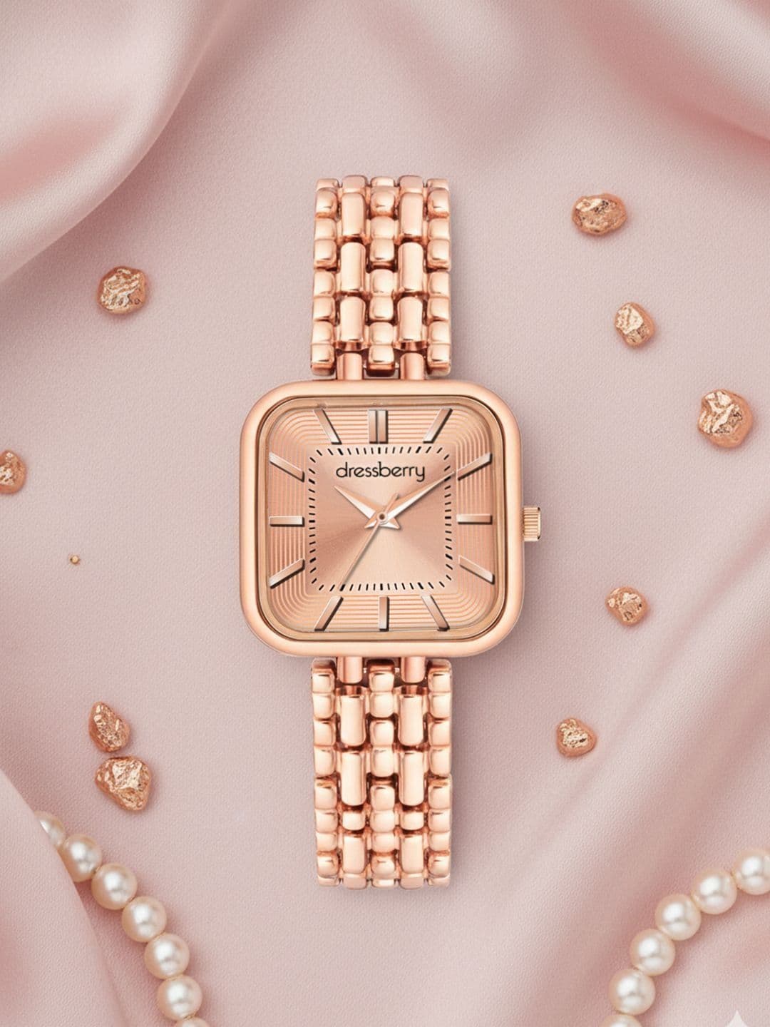 DressBerry Women Dial & Bracelet Style Straps Analogue Watch HOBDB-011-RG - view 1