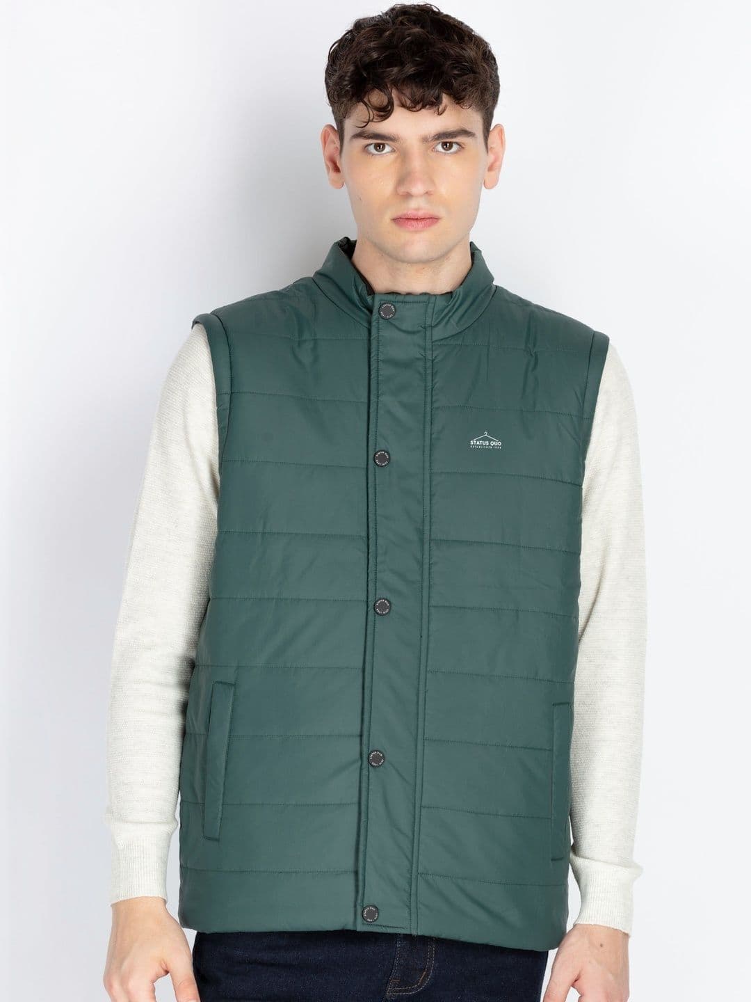 Status Quo Men Reversible Puffer Jacket - view 1