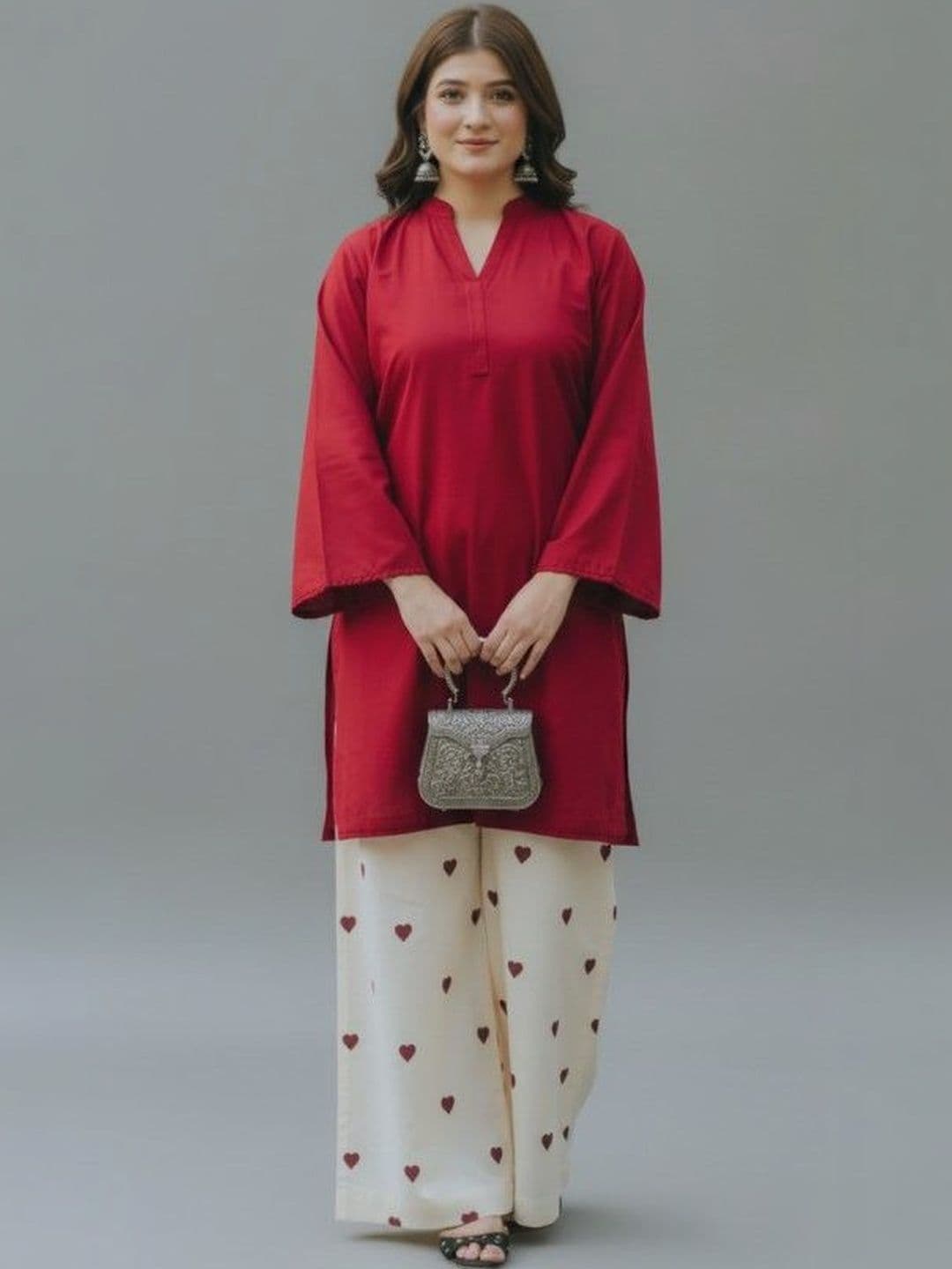D.A.Kurtis. Women Ethnic Motifs Regular Kurta with Palazzos - view 1