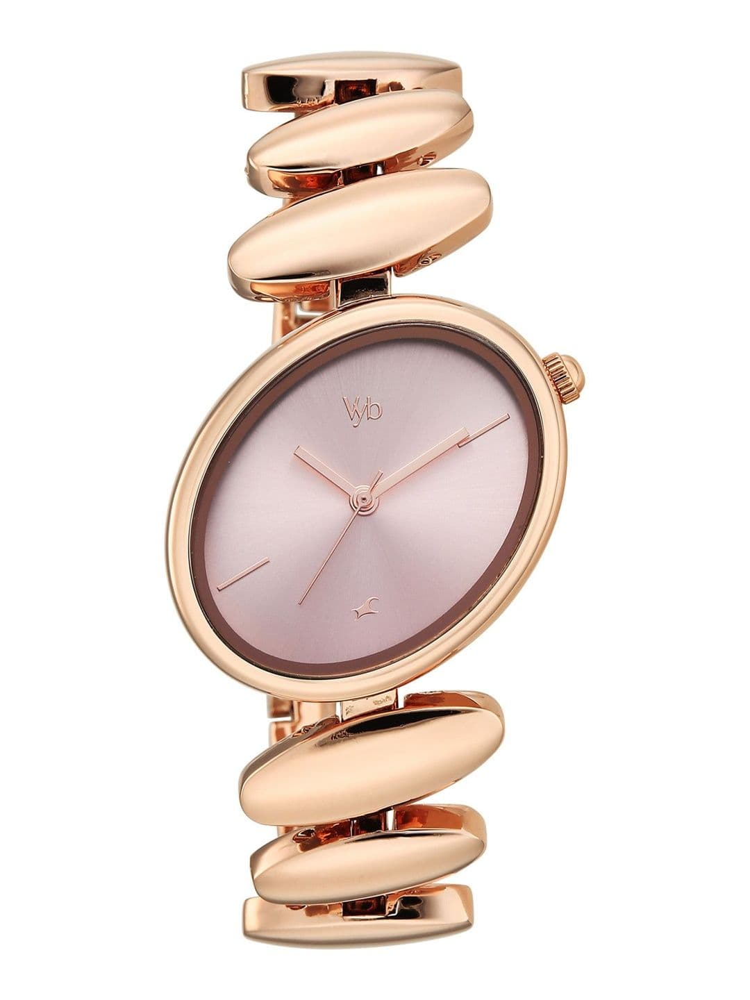 Fastrack Girls Vyb Successor Quartz Analog Pink Dial Watch - FV60120WM01W - view 1