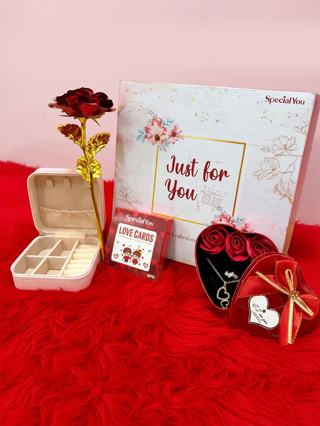 Special You 4Pcs Red & White Valentine's Day Couple Gifting Sets - view 1