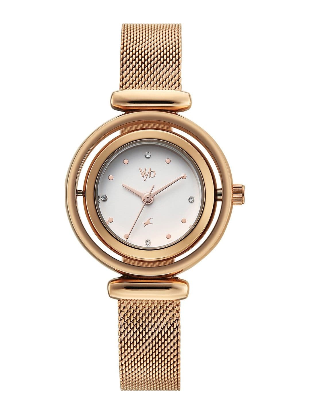 Fastrack Girls Vyb Celeste Quartz Analog White Dial Watch - FV60118WM01W - view 1