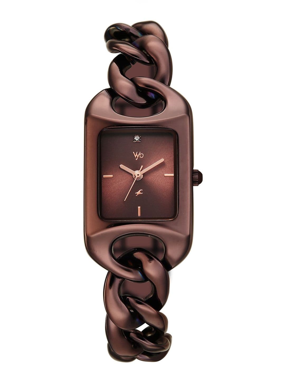 Fastrack Girls Vyb Prodigy Quartz Analog Brown Dial Watch - FV60125QM01W - view 1